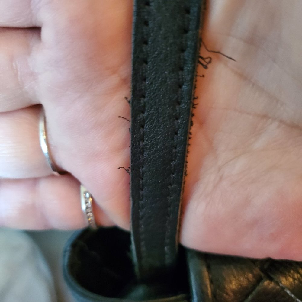Wilson's Black Leather "Vintage" Studded Crossbody Purse - Picture 6 of 10